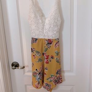 Crossback Floral Romper
